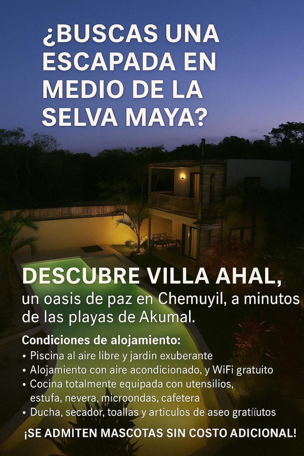 Villa Ahal, Chemuyil Buitenkant foto